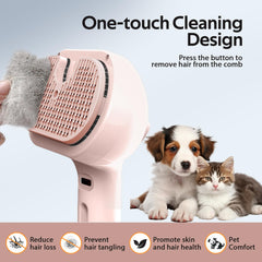 Eilimy Mist Spray in action, moisturizing fur during grooming session.