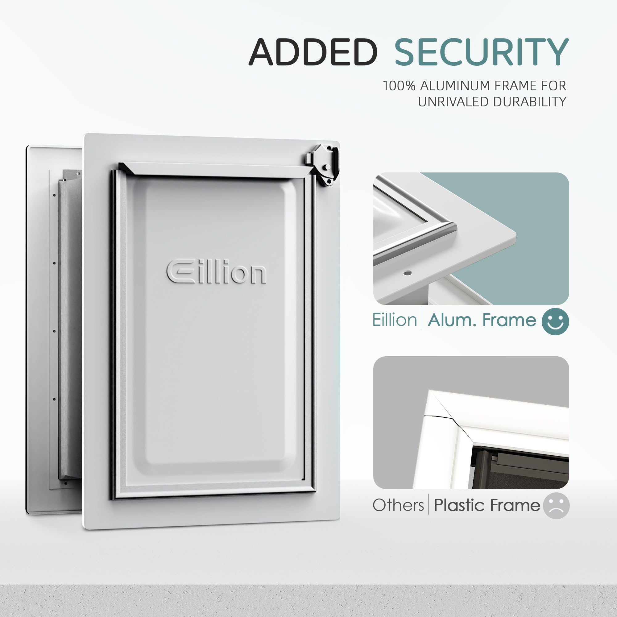 Eillion telescoping tunnel for wall pet door adjustable to wall thickness