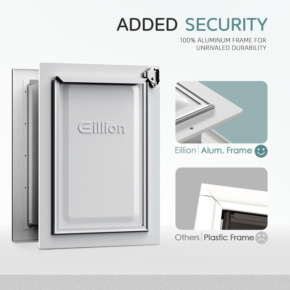 Eillion telescoping tunnel for wall pet door adjustable to wall thickness