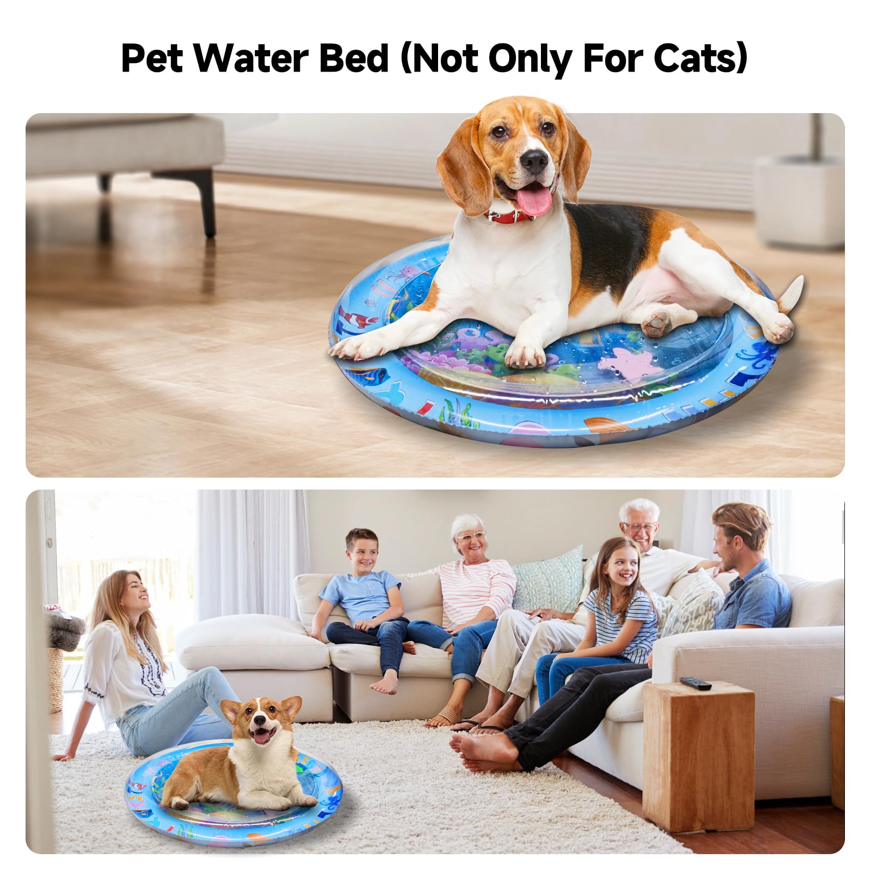 eirix Cat Water Mat includes inflation pump for easy setup