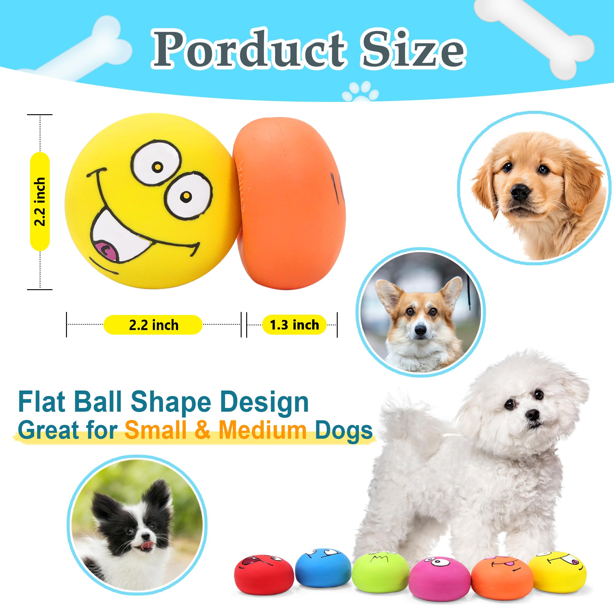 Eisoco squeaky ball yellow face—bright color aids visibility for solo play