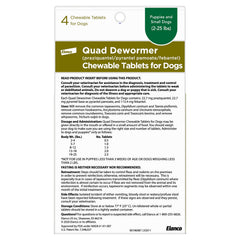 Elanco Quad Dewormer beef-flavored chew for tasty dosing