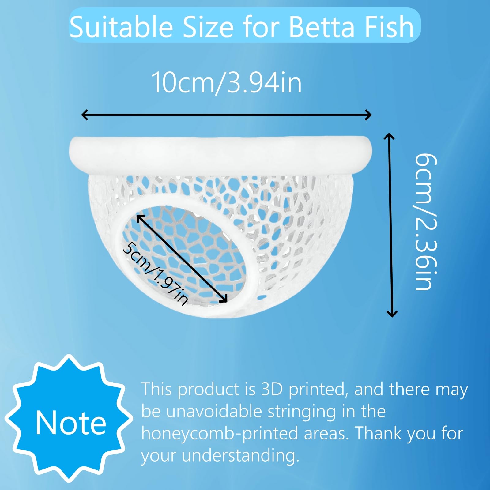 ELCCOTYA feeder-ring-white concentrates floating food for easier feeding.