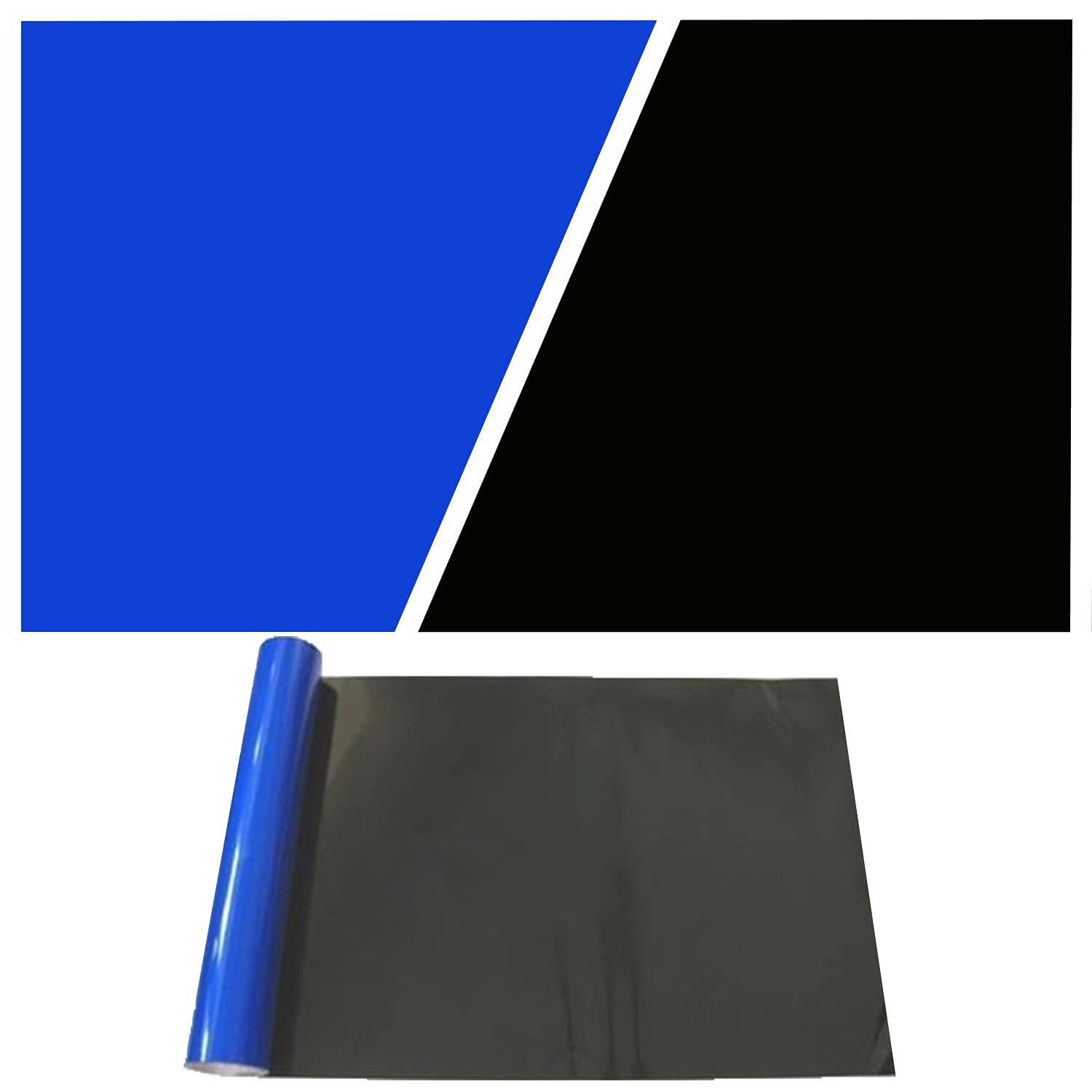 ELEBOX aquarium background blue-black 2-sides showcases mood-changing colors for tanks.