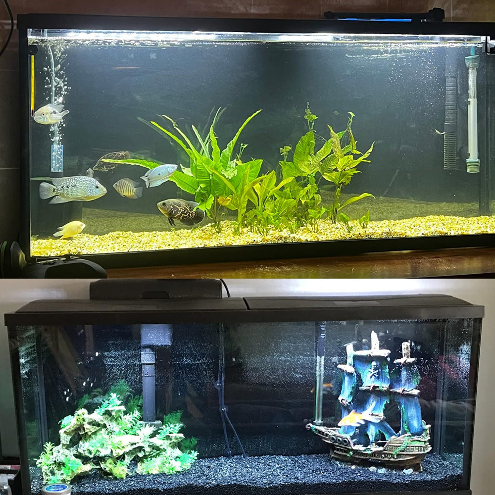 ELEBOX aquarium background dramatic-color-scenes creates immersive ambiance for your aquatic display.