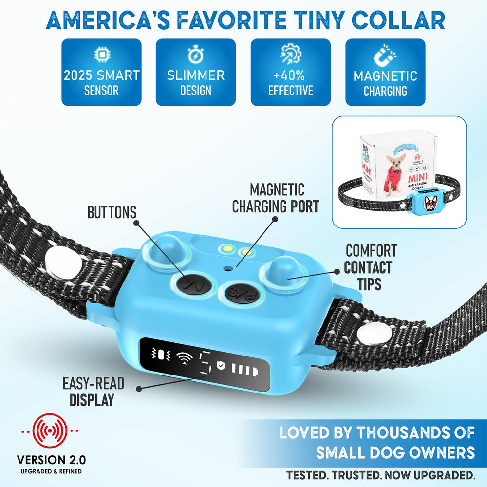 ELECANE collar with 4 modes—Beep, Vibration, Beep+Vibration, and Test Mode.