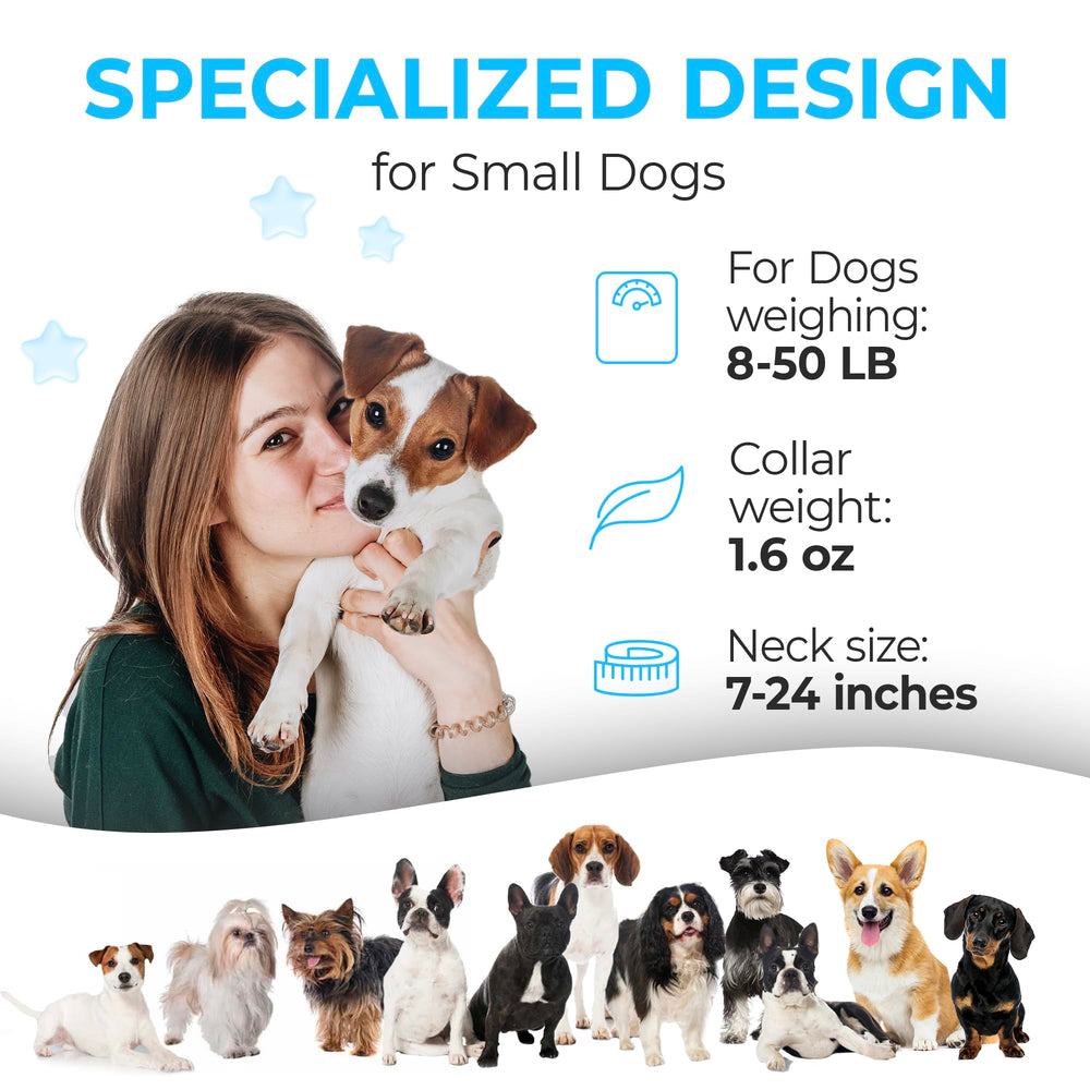 ELECANE bark collar 7 sensitivity levels adapt to your dog's barking environment.