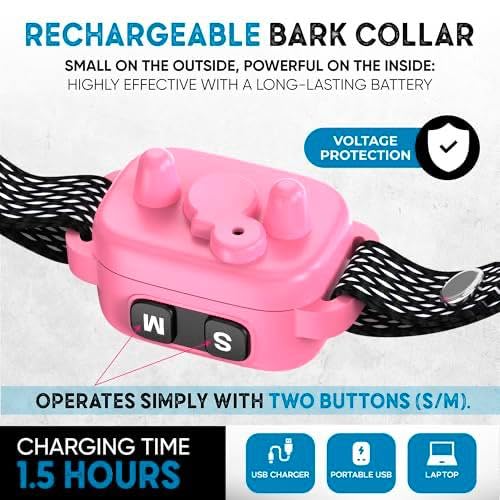 ELECANE-ip67-waterproof-bark-collar ready for rain and outdoor play