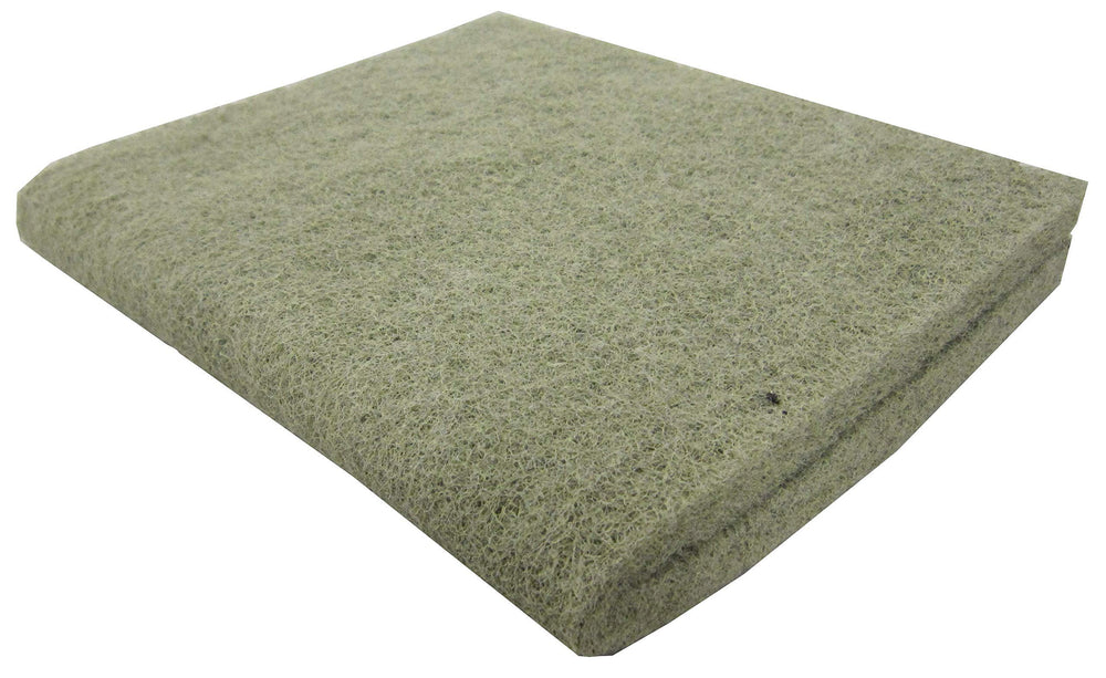 Electronic Arts Premium Nitrate Reducer Pad 18x10 in-use view shows debris capture for clearer aquarium water.