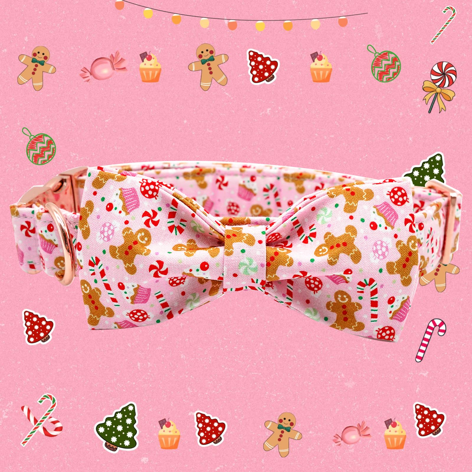 Elegant little tail bow-tie attachment with elastic straps adds handmade charm