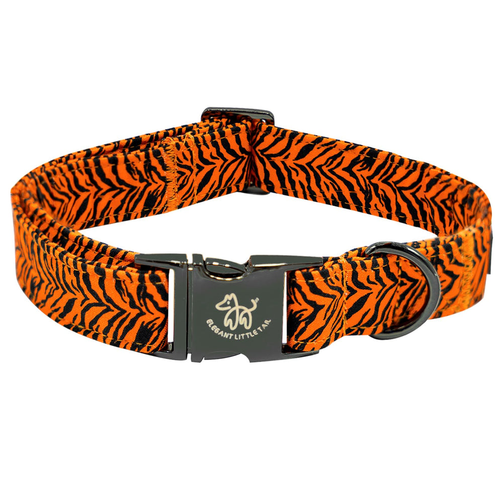 Elegant Little Tail Elegant Tiger Print Collar side view for stylish daily wear