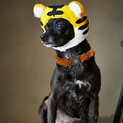 Elegant Little Tail Elegant Tiger Print Collar XL-fit on large dog neck preview