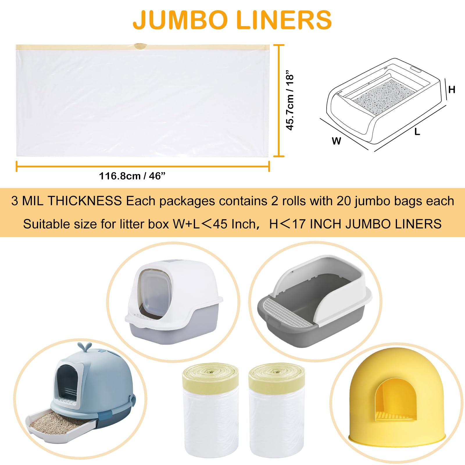 ELEGX drawstring closure simplifies lifting and disposal without spills.