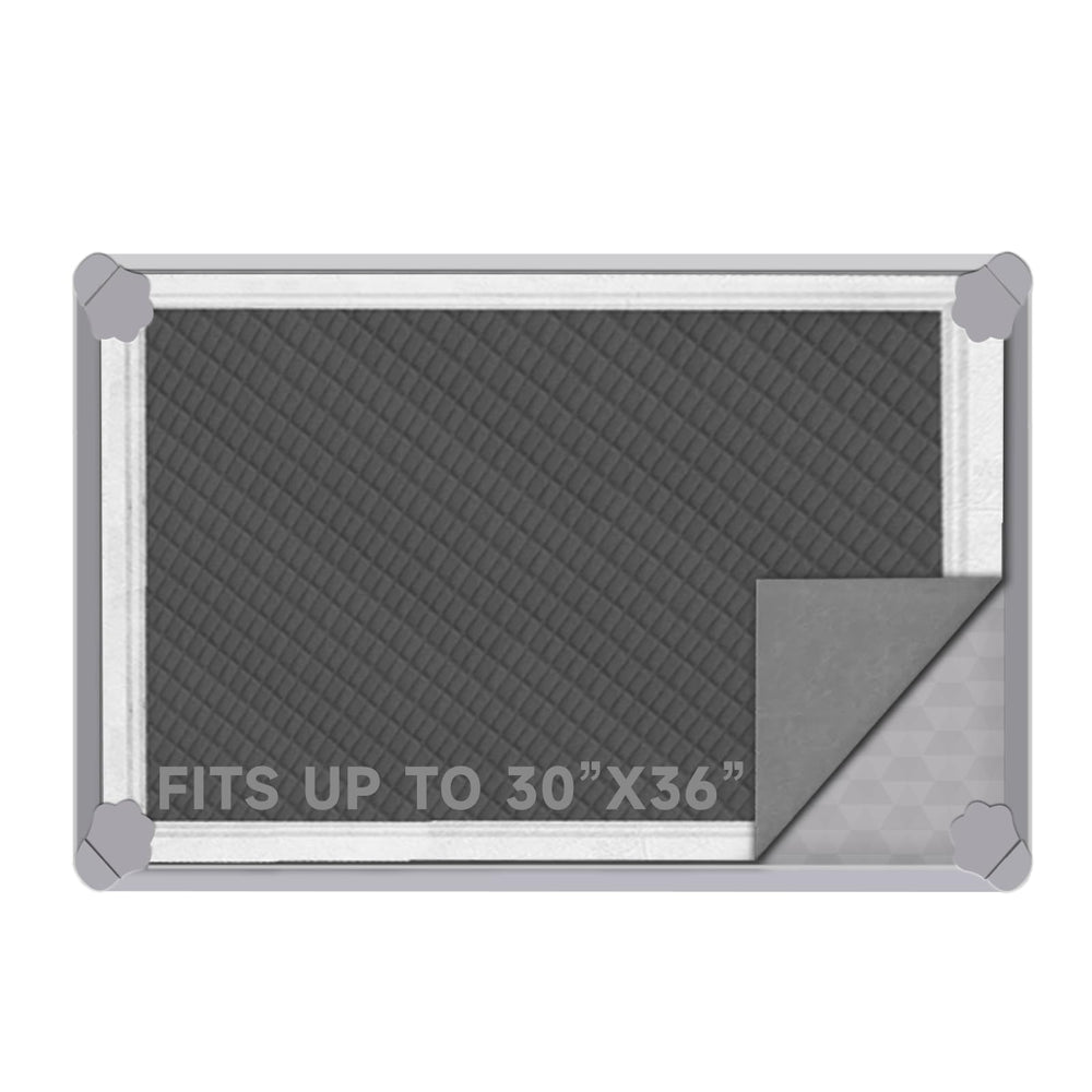 ELEGX Pee Pads Tray 30x36 silicone flat lay protects floors during training
