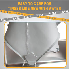 ELEGX silicone tray shows non-toxic material and easy wipe-clean surface
