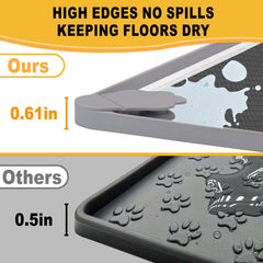 ELEGX tray features non-toxic silicone that remains durable and safe for pets.