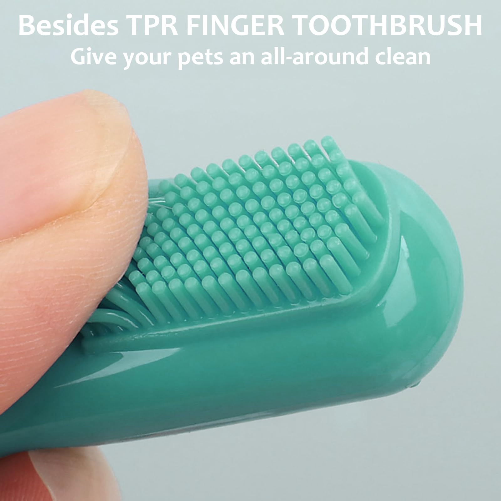ELEGX pet brush cap for easy cleaning after bath time.