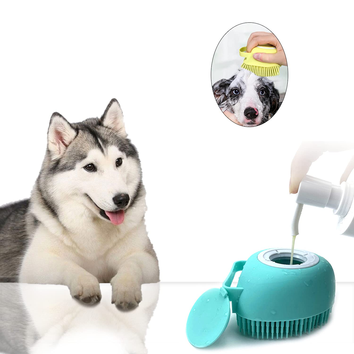 ELEGX short-haired pets brush suited for dogs and cats