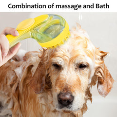 ELEGX soft silicone bristles soothe skin while brushing during bath sessions.