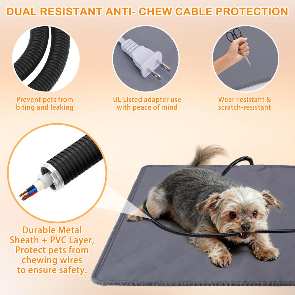 Auto shut-off timer feature on ELEGX pet heating pad