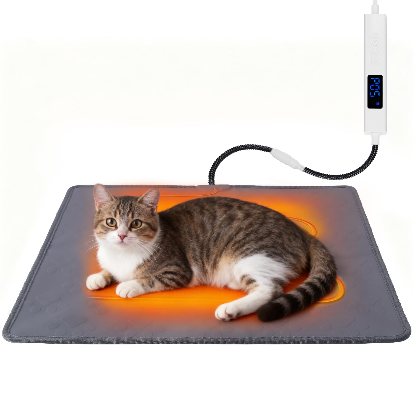 ELEGX pet heating pad with thermostat controller delivers precise warmth for pets
