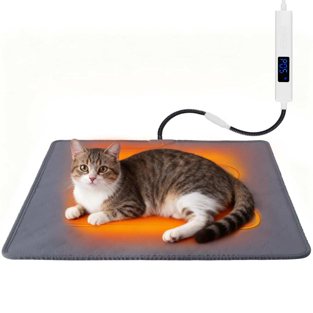 ELEGX pet heating pad with thermostat controller delivers precise warmth for pets