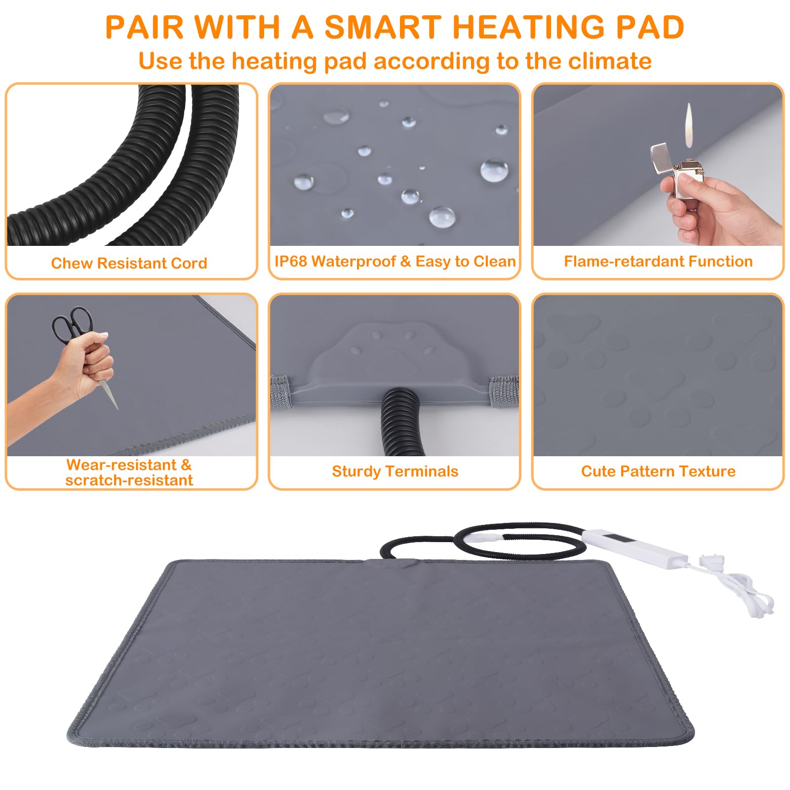 Waterproof silicone envelope keeps the ELEGX pad clean during use