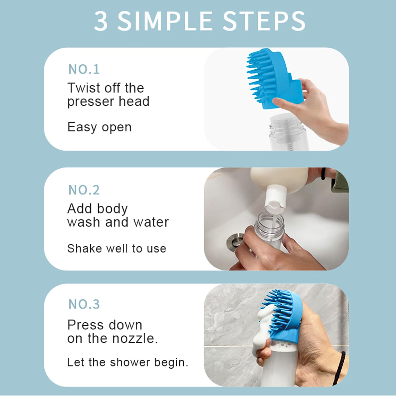 ELEGX soft silicone bristles close-up for gentle massage