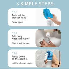 ELEGX soft silicone bristles close-up for gentle massage