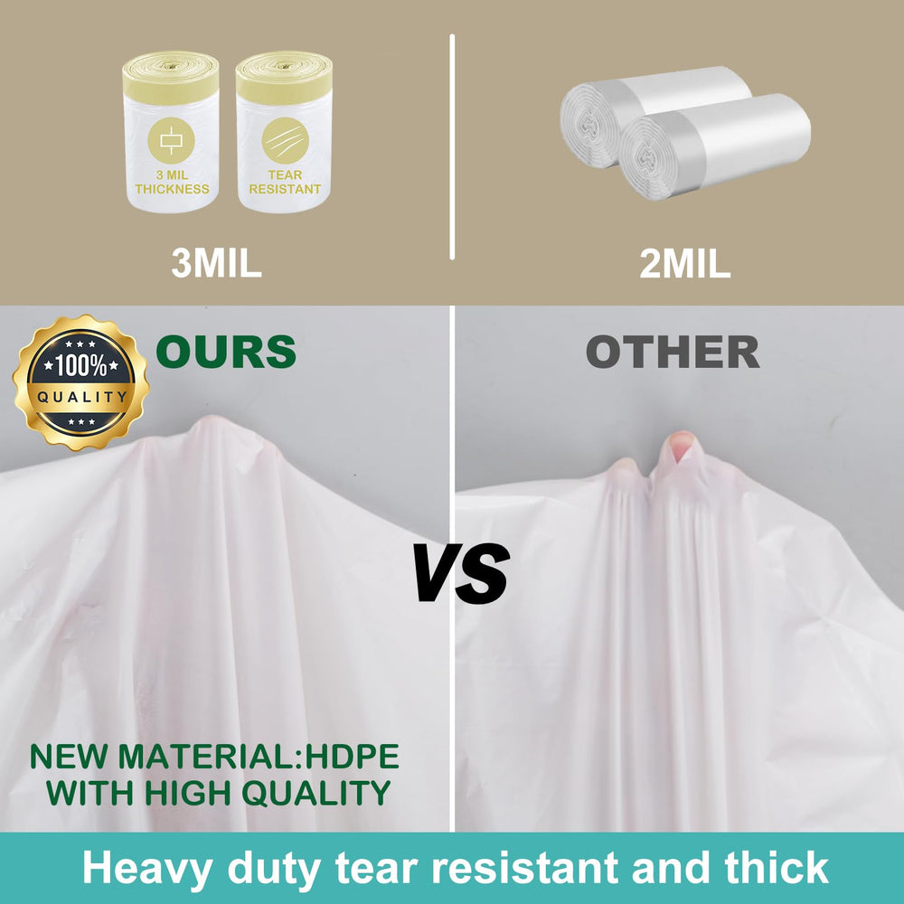 ELEGX tear- and leak-resistant HDPE keeps waste contained securely.