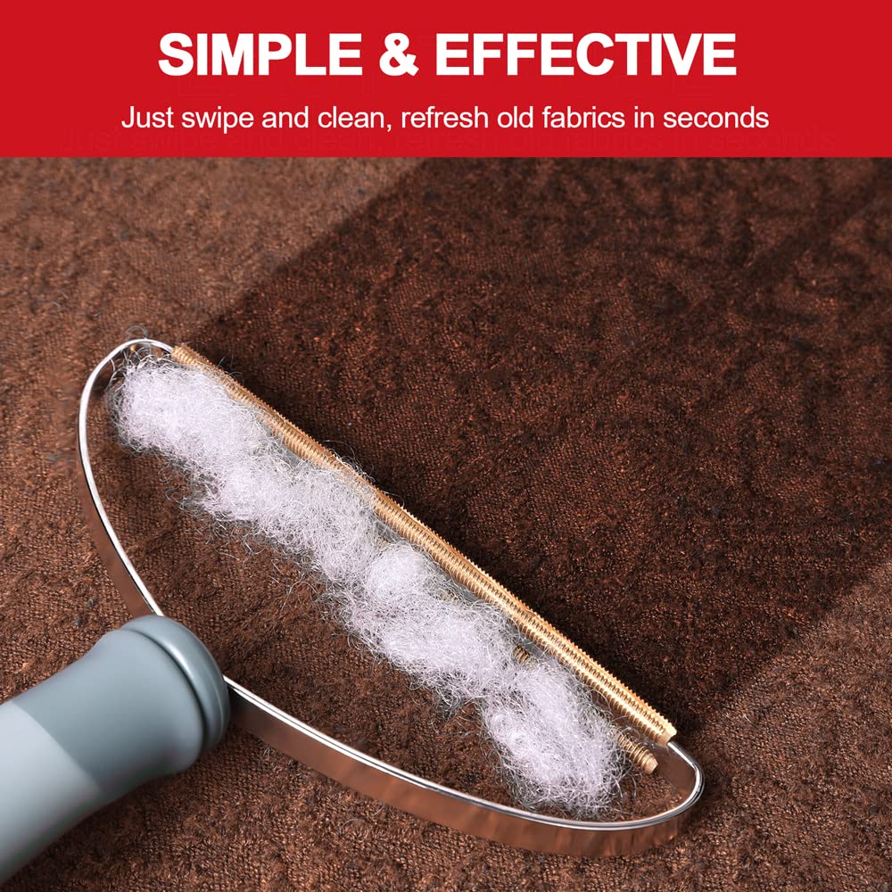 ELEMSY Pet Hair Remover compact size fits in a drawer for quick touch-ups