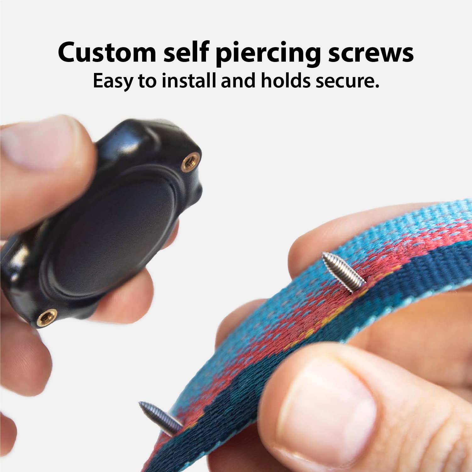 Elevation Lab TagVault uses through-collar screws for a secure through-collar mount.