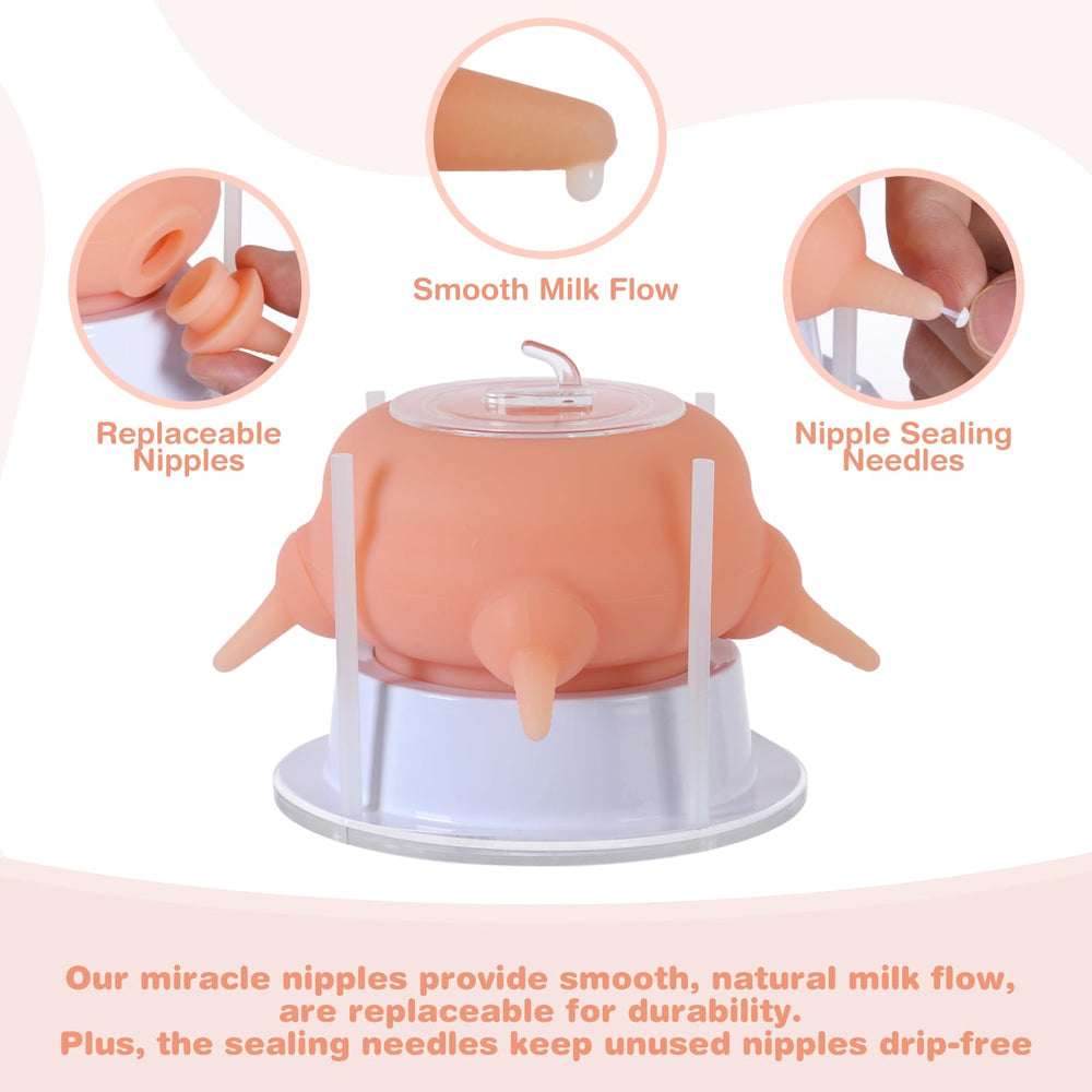 Elevonix nursing nipple no drip design seals to prevent leaks