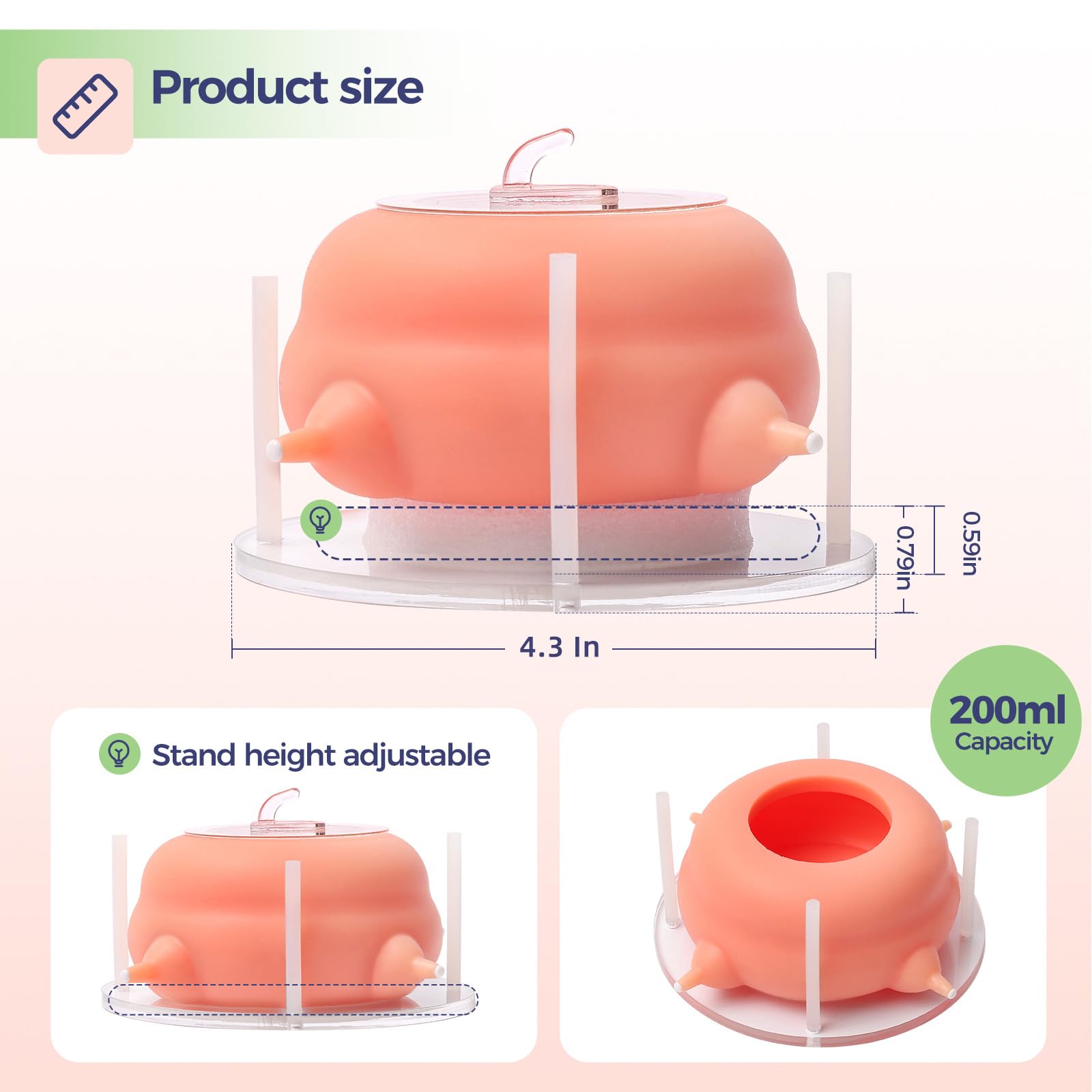 Elevonix puppy feeder stable base provides steady feeding for multiple puppies.