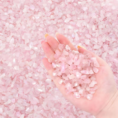 ELFULLY rose pink crystal chips 7-9mm bulk for decorative display and mood-friendly decor.