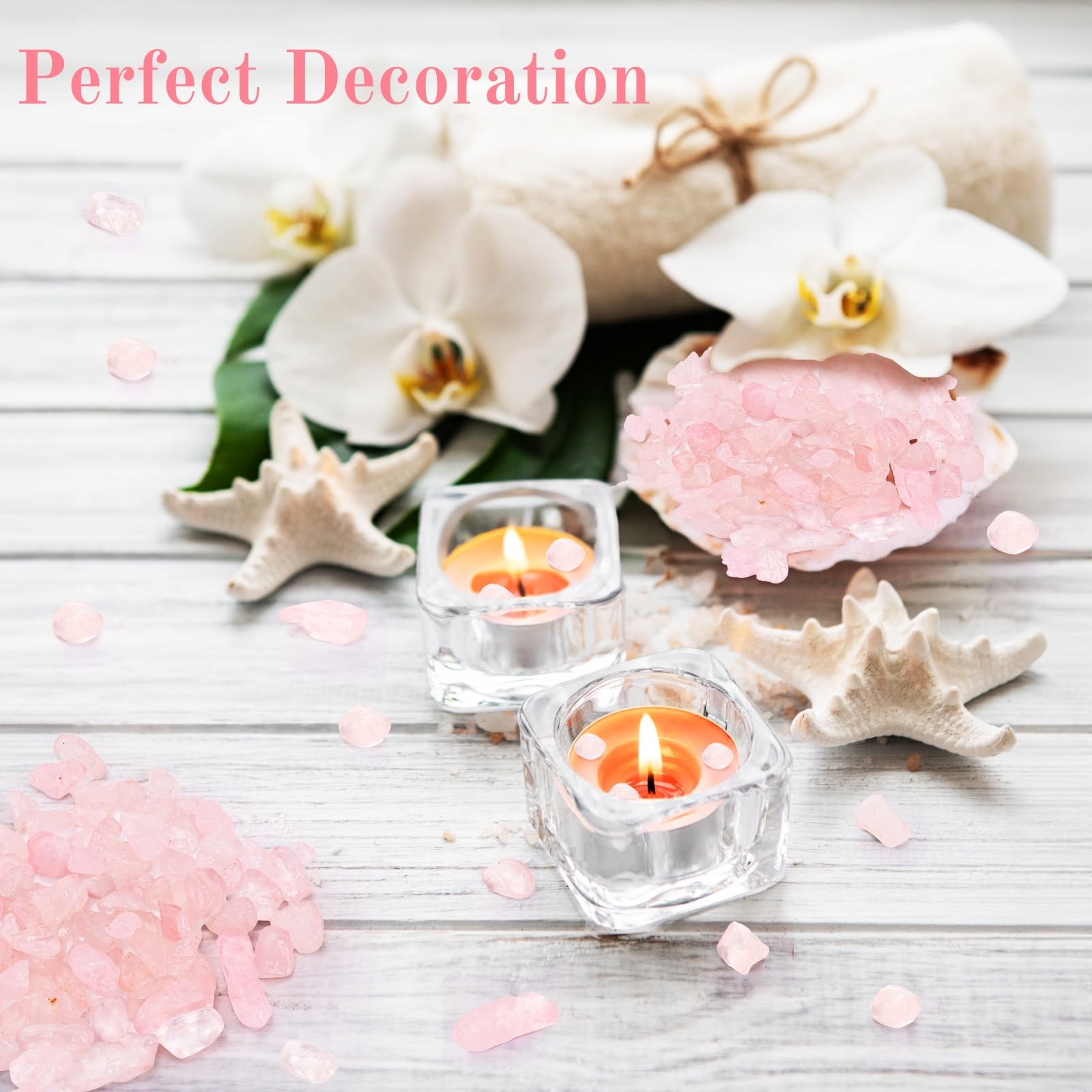 ELFULLY dyed light rose chips showcase a gentle color in arrangements.