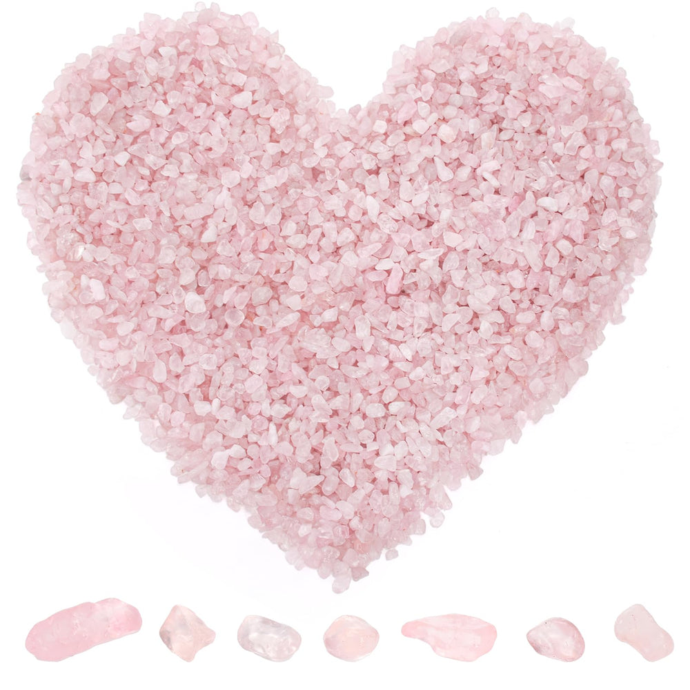 ELFULLY rose quartz chips add soft color to jewelry making and adornments.
