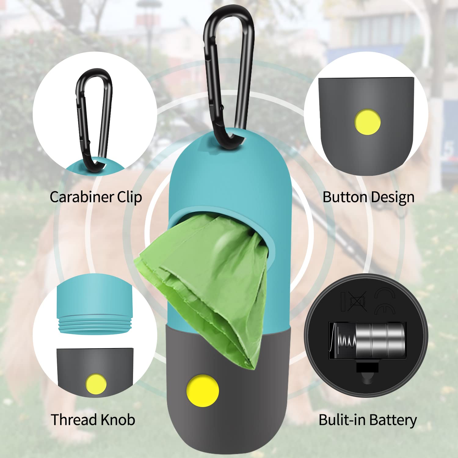 Eliamo leak-proof bags roll protects belongings and surroundings during walks.