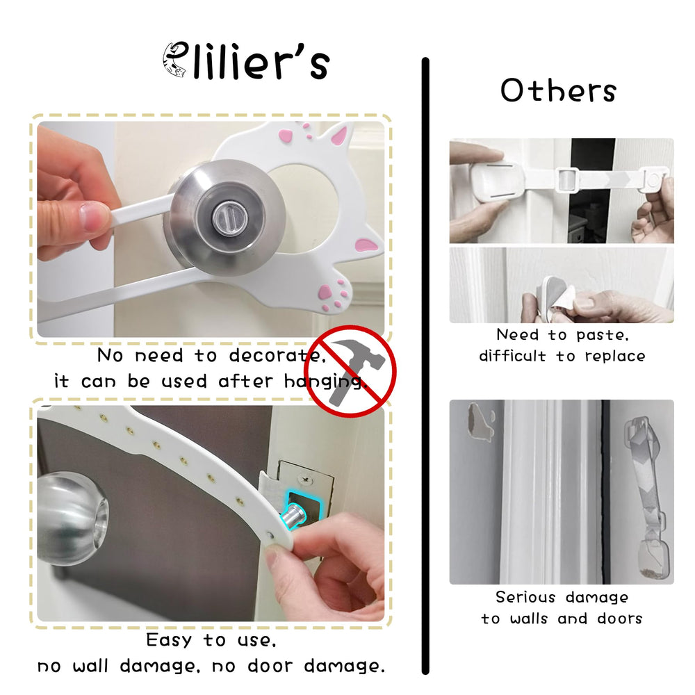 Elilier cat door latch holder promotes better airflow while keeping pets secure.