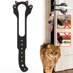 Elilier cat door latch holder closeup highlights durable construction for pet separation.