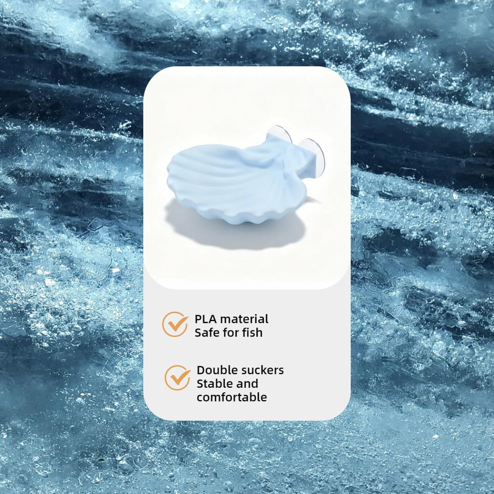 ELIRAR Betta Hammock blue close-up highlights fin-safe silicone and smooth edges.