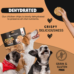 Elite Treats Chicken Chips dog training image shows tasty motivation.