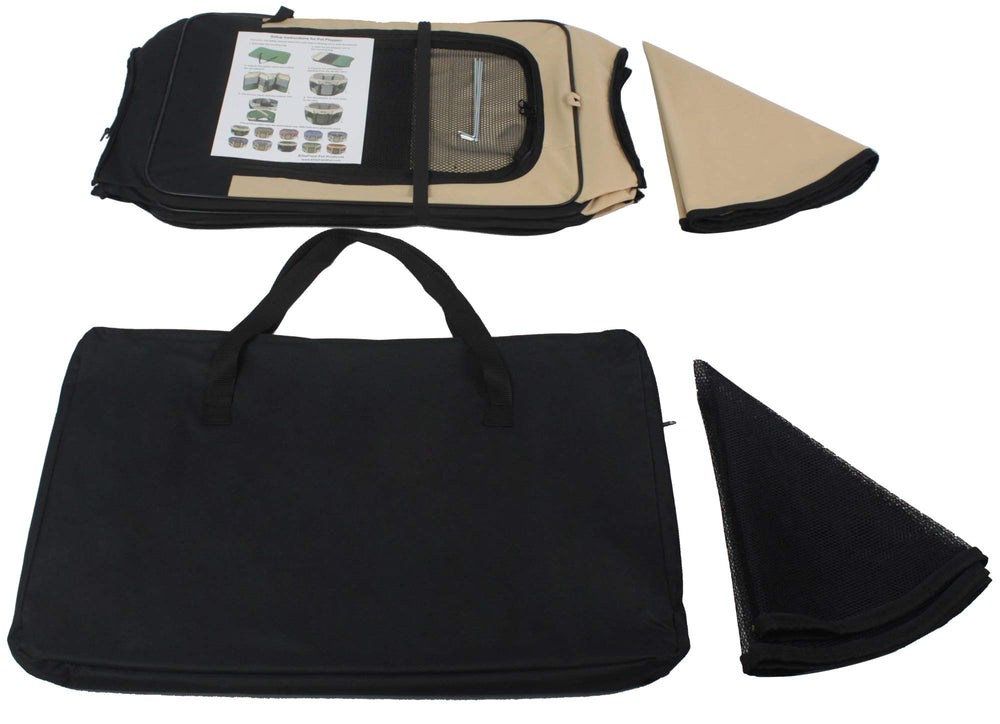 EliteField playpen shows removable washable mat for effortless cleanup after adventures.