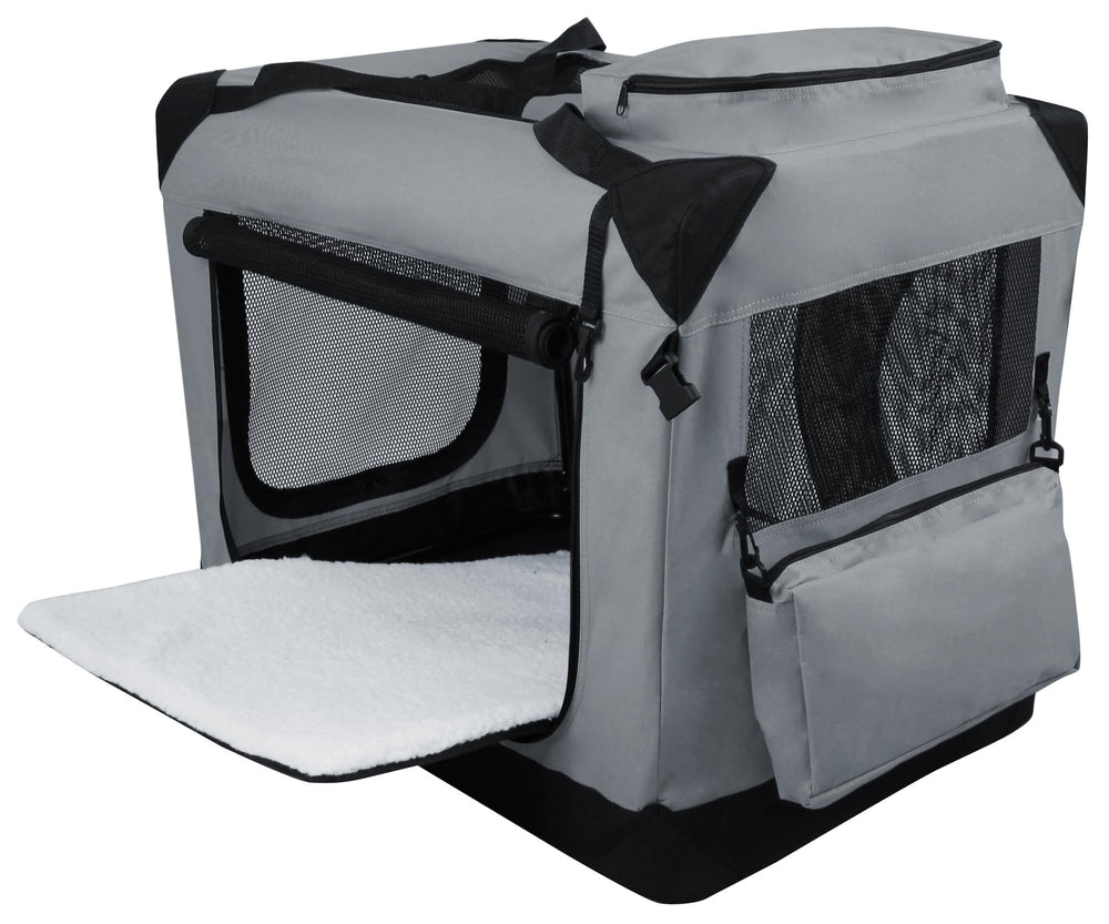 EliteField crate material 600d fabric and hex mesh provide durable, breathable shelter for pets.