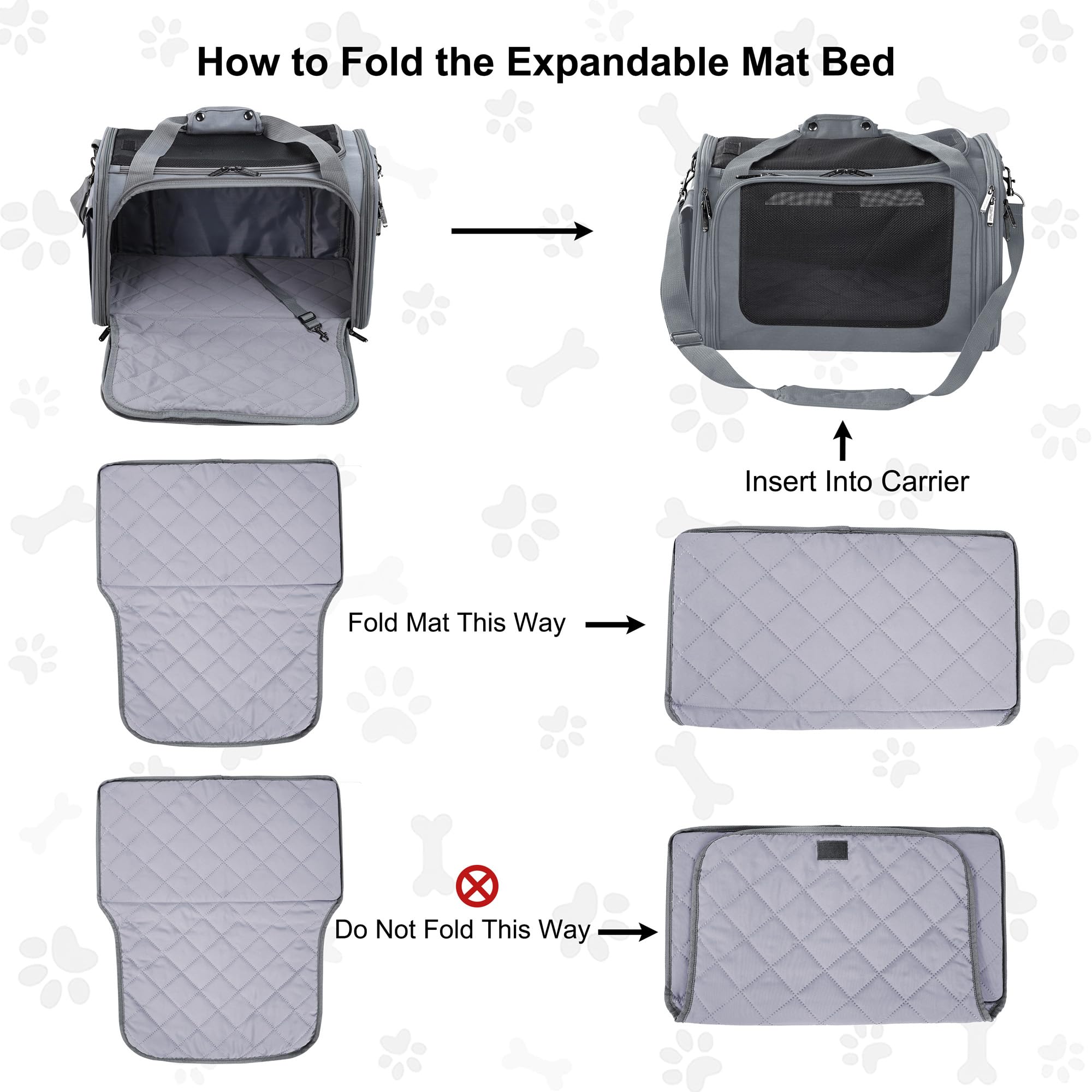 Fold-flat storage design of EliteField carrier for compact home storage