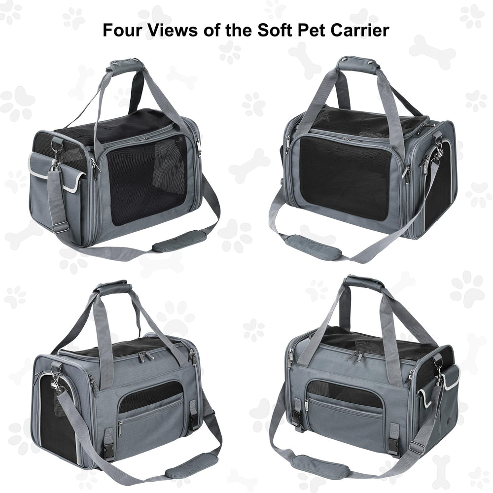 EliteField Deluxe Soft-Sided Pet Carrier removable-mat simplifies setup and cleaning