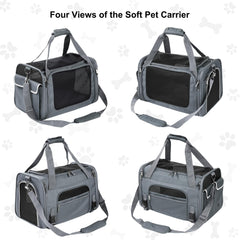 EliteField Deluxe Soft-Sided Pet Carrier removable-mat simplifies setup and cleaning