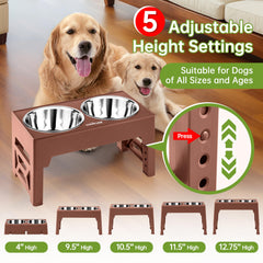 EliteField five-height settings adapt to small to large dogs.