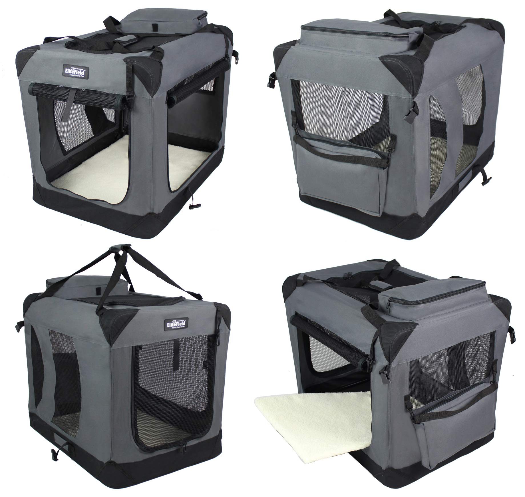 EliteField soft crate assembled and ready for use at home