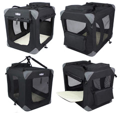 EliteField crate with free carrying bag and fleece bed for travel